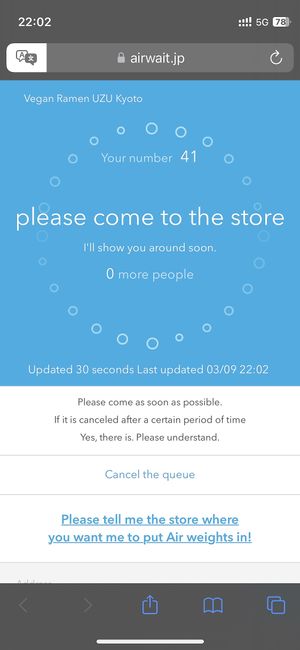 My turn  at Vegan Ramen UZU Kyoto in Kyoto