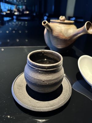 Hot green tea with lemongrass  at Vegan Ramen UZU Kyoto in Kyoto