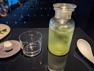 Iced green tea at Vegan Ramen UZU Kyoto in Kyoto