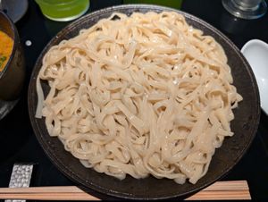 Noodles for the tsukemen at Vegan Ramen UZU Kyoto in Kyoto