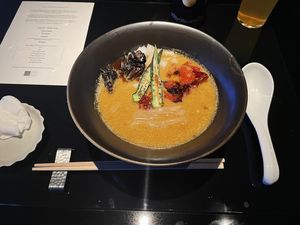 Miso rāmen  at Vegan Ramen UZU Kyoto in Kyoto