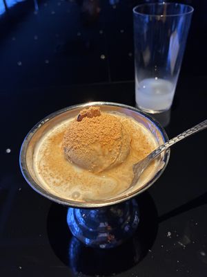 Kinako ice creamm  at Vegan Ramen UZU Kyoto in Kyoto