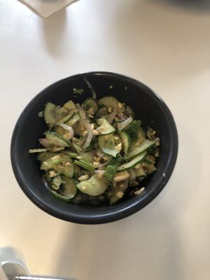 Tasty little side salad, nice way to start   at Bangkok City Diner in Bangkok