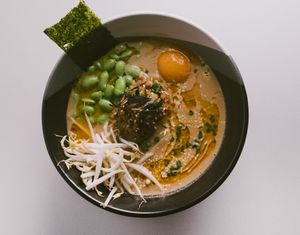 Tantanmen Ramen w/ vegan egg yolk. at Bangkok City Diner in Bangkok