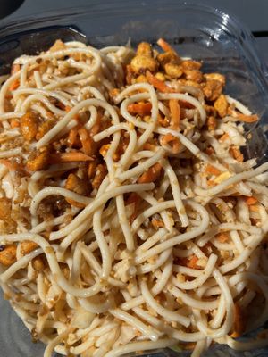 Vegan peanut noodles   at Belfast Community Co-op in Belfast