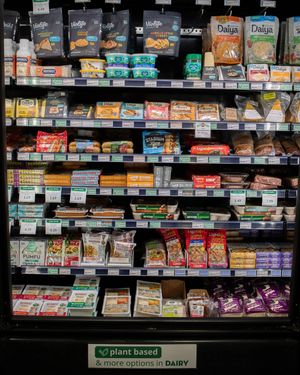 Plant based meats and cheeses at Belfast Community Co-op in Belfast