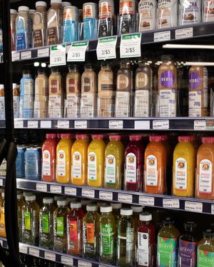 Drinks with non-dairy and vegan options at Belfast Community Co-op in Belfast
