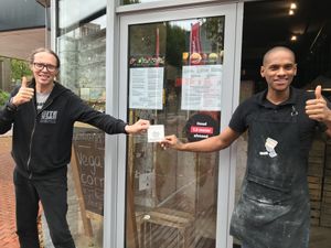 THE Sticker 💕 at Yemaya's Vegan Corner in Amsterdam