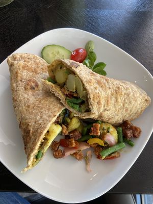 Vegan Roti Roll at Yemaya's Vegan Corner in Amsterdam