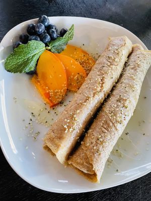 Pancakes at Yemaya's Vegan Corner in Amsterdam