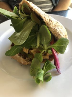 Tofu pita  at Yemaya's Vegan Corner in Amsterdam