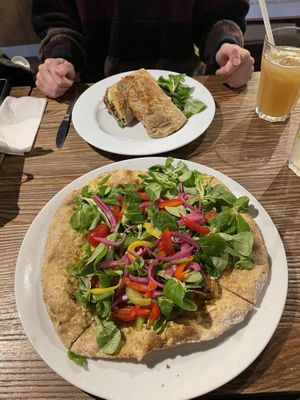 Tofu pizza   at Yemaya's Vegan Corner in Amsterdam