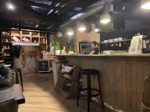 Inside  at Yemaya's Vegan Corner in Amsterdam