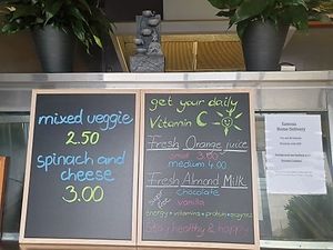 Our menu at Govinda's Yummies in Cairns