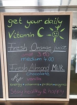 Healthy drinks at Govinda's Yummies in Cairns