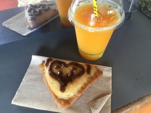 Happy love heart at Govinda's Yummies in Cairns