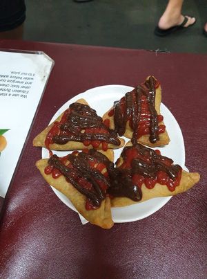 Sauce art at Govinda's Yummies in Cairns