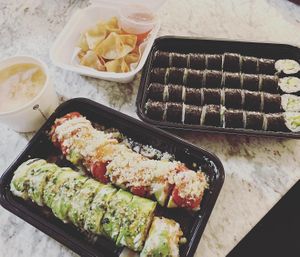 So amazing, my favorite sushi place. Also tried the wontons and miso soup. Such a great place for takeout!!! at Kamakura in Lacey