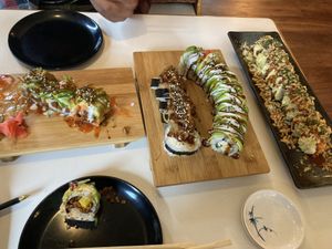 Four vegan specialty rolls!  at Kamakura in Lacey