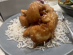 Honey prawns  at Easy House in Gold Coast