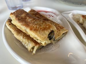 pan-fried dumplings  at Easy House in Gold Coast