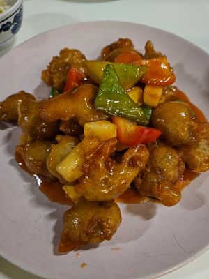 Sweet and sour pork at Easy House in Gold Coast