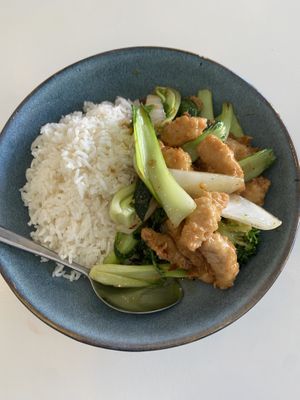 Chicken and vegetables  at Easy House in Gold Coast