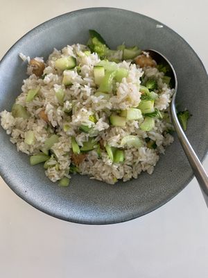 Mixed vegetable fried rice   at Easy House in Gold Coast