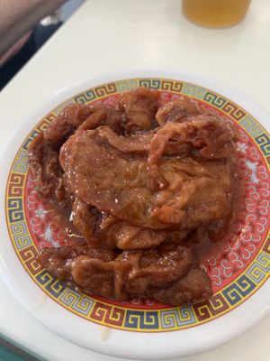 Sweet and sour pork yum cha option  at Easy House in Gold Coast