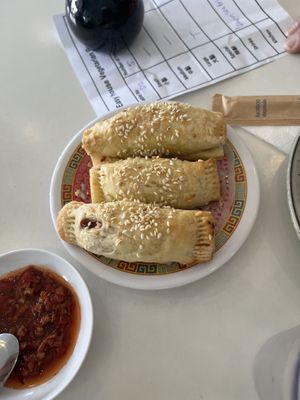 Pork rolls yum cha option  at Easy House in Gold Coast