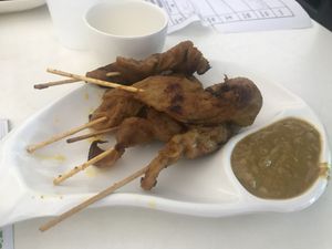 Satay sticks   at Easy House in Gold Coast