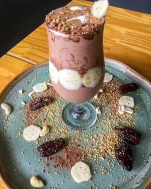 choco banana boost smoothie at Vila Tropical in Belo Horizonte