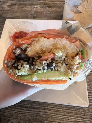 vegan burrito  at D'Lite Healthy On The Go in Scottsdale