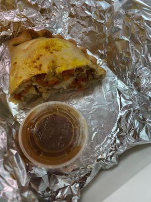 Vindaloo pasty  at Tommyknocker's in Port Townsend