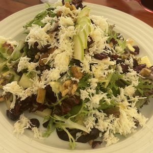 Half salad with added vegan mozzarella. Excellent!!!  at Tommyknocker's in Port Townsend