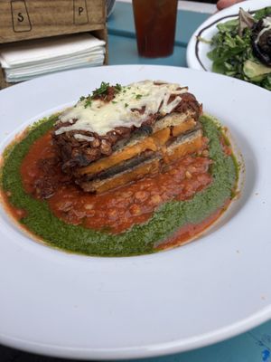 Lasagna  at Tommyknocker's in Port Townsend