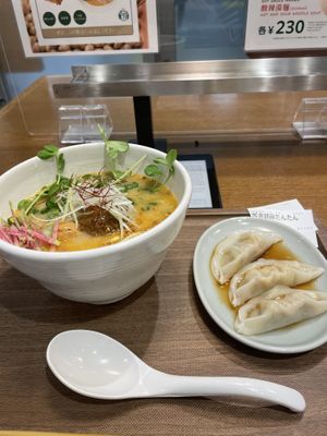 Tantanmen and gyoza   at T's Tantan - JR Ikebukuro in Tokyo