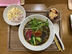 Black sesame tantan  at T's Tantan - JR Ikebukuro in Tokyo