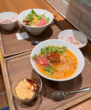 Golden sesame tantan and yuzu ramen  at T's Tantan - JR Ikebukuro in Tokyo