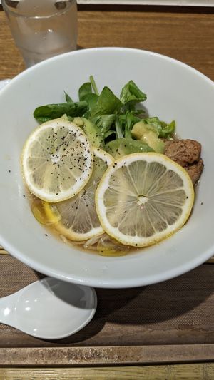冷製レモンラーメン at T's Tantan - JR Ikebukuro in Tokyo