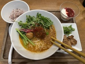 Golden sesame ramen  at T's Tantan - JR Ikebukuro in Tokyo