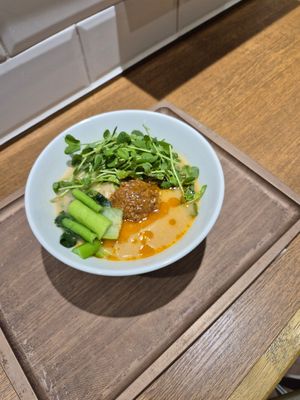 The food was enjoyable and well priced. The ordering process was easy to follow using a ticket machine. at T's Tantan - JR Ikebukuro in Tokyo