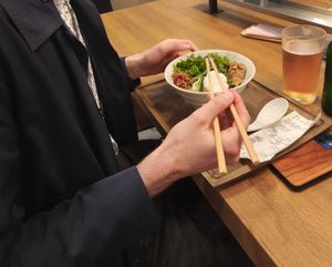 Not bursting with bright spring green and sakura pink at T's Tantan - JR Ikebukuro in Tokyo