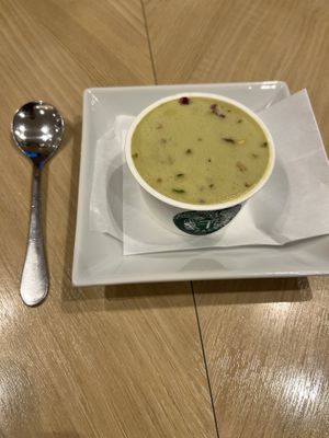 Pistachio ice cream  at T's Tantan - JR Ikebukuro in Tokyo