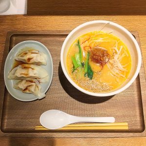 Gyoza set menu at T's Tantan - JR Ikebukuro in Tokyo