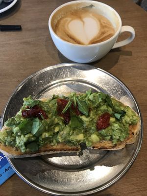 Avocado tost  at Cuervo Café in Buenos Aires