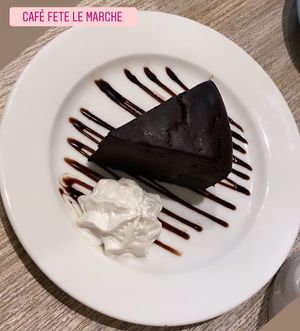 Chocolate cake  at Fete le Marche in Kawasaki