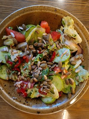 Vegetable salad at DADI in Tbilisi