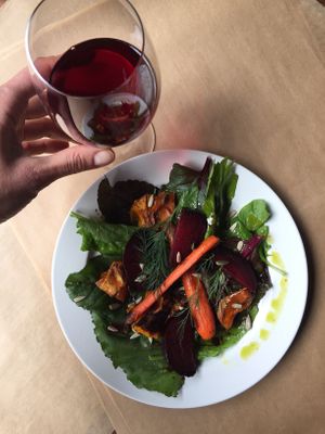 Baked vegetables  at DADI in Tbilisi