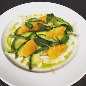 Fennel and avocado salad at DADI in Tbilisi